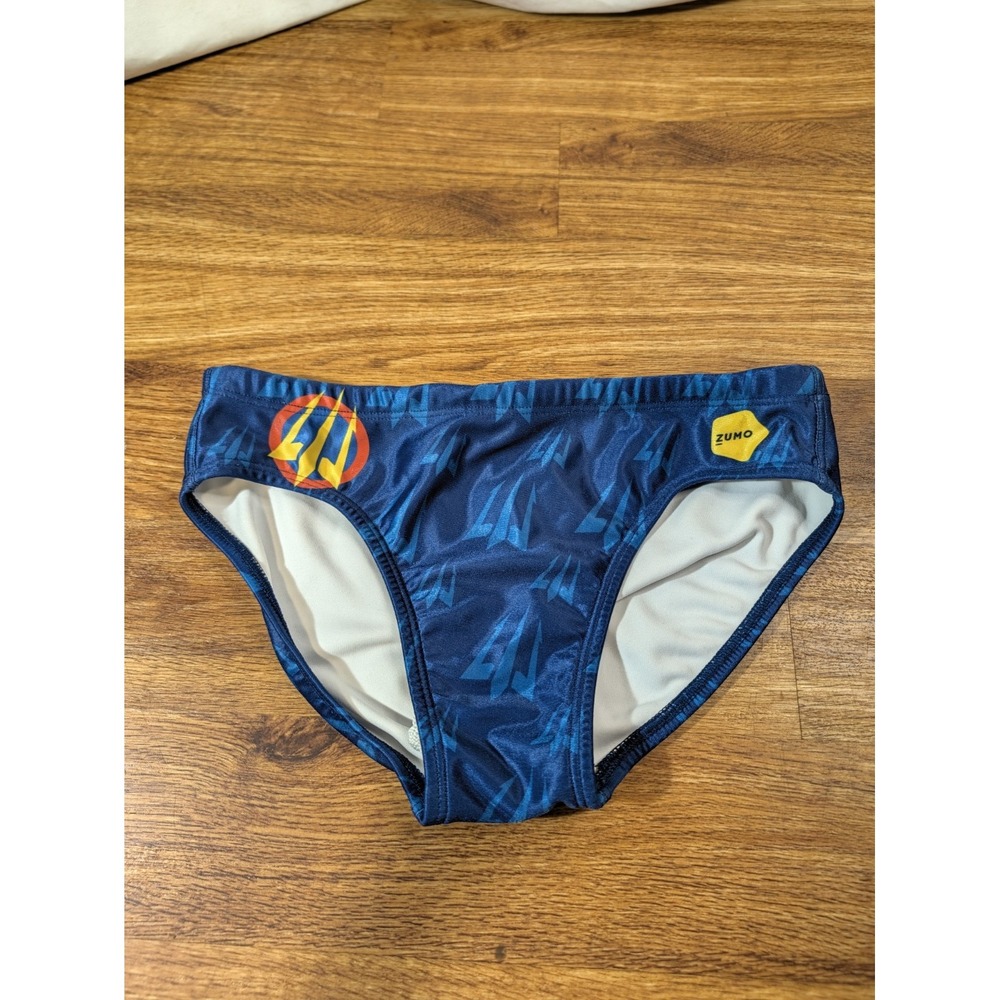 Zumo Mens Size M Blue Swim Trunks Brief